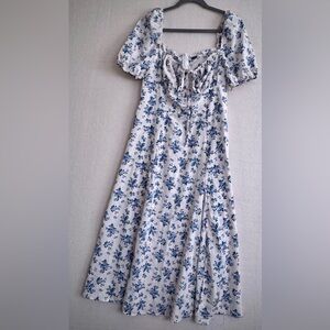 Lioness Blue Floral Kids Dress